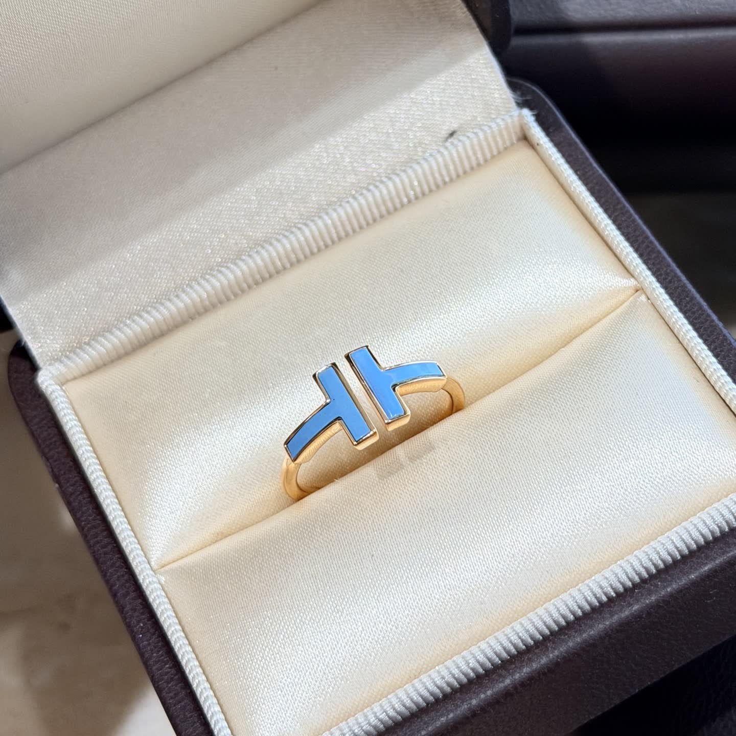 Tiffany & Co. Blue Enamel Ring